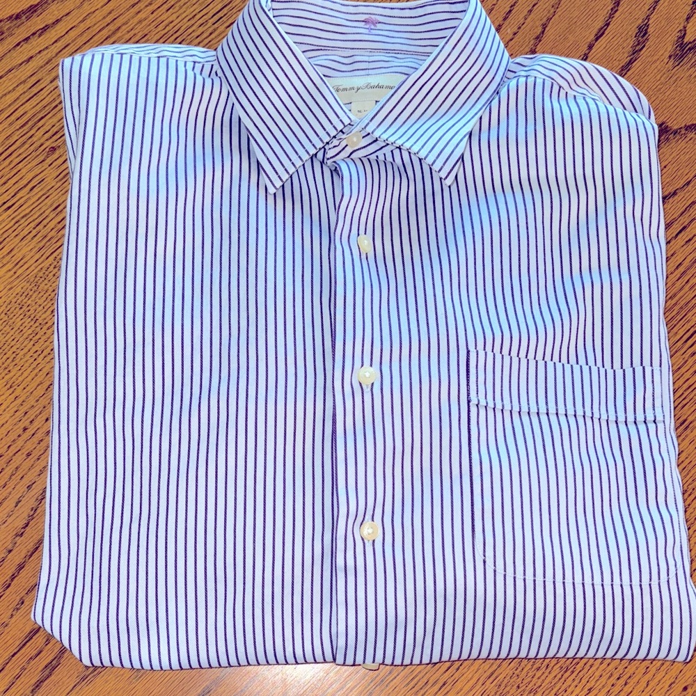 Tommy Bahama purple Striped Dress Shirt